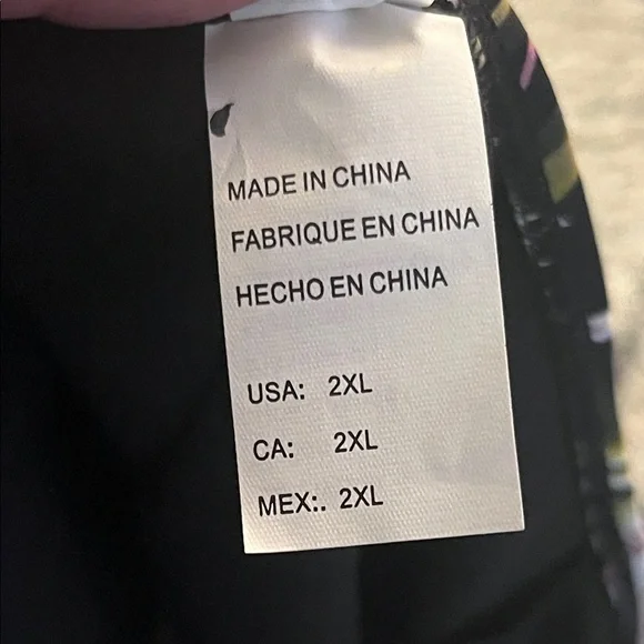 NWOT Cocoship Black Floral Two-Piece Bikini Set - Picture 11 of 11